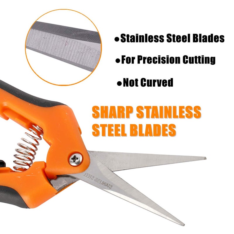 YaeCCC 12-Pack 6.5 Inch Gardening Hand Pruner Pruning Shear with Stainless Steel Blades - Image 5